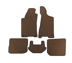 Килимки EVA (1991-1996, SD, Коричневий) для Ауди 80/90 рр