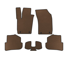 Килимки EVA (HB, 3-х дверний, Коричневий) для Ауди A1 2010-2018 рр