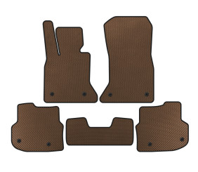 Килимки 2010-2013 (EVA, коричневі) для BMW 5 серія F10/F11 рр