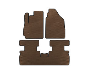 Килимки EVA (2 ряди, Коричневий) для Jetour X70 2018- рр