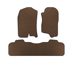 Килимки EVA (2 ряди, 2007-2014, Коричневий) для Chevrolet Tahoe рр