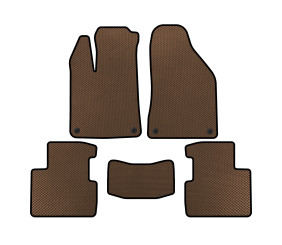Килимки EVA (SD, Коричневий) для Chrysler 200 II 2014-2017 рр