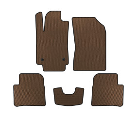 Килимки EVA (HB, Коричневий) для Citroen C-3 2016-2023 рр
