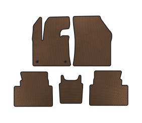 Килимки EVA (Педаль газу з підлоги, Коричневий) для Citroen C5 Aircross 2017- рр