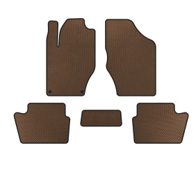 Килимки EVA (HB, До рестайлінгу, Коричневий) для Citroen DS-4 2010-2015 рр