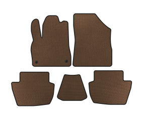 Килимки EVA (HB, Гібрид/АКПП, Коричневий) для Citroen DS-5 2011-2015 рр