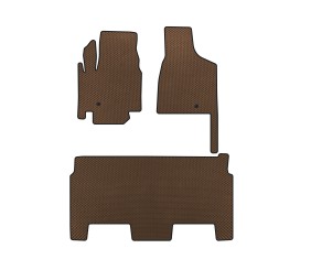 Килимки EVA (2008-2020, 8-ми місний/Комплектація SXT, Коричневий) для Dodge Grand Caravan V рр