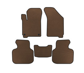 Килимки EVA (2011-2020, 7-ми місний, Коричневий) для Dodge Journey рр