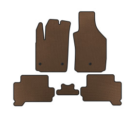 Килимки EVA (HB, Електро, Коричневий) для Fiat 500/500L 2013-2022 рр