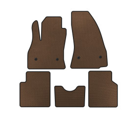 Килимки EVA (для 500L, Коричневий) для Fiat 500/500L 2013-2022 рр