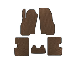 Килимки EVA (HB, 5-ти дверний, До рестайлінгу, Коричневий) для Fiat Punto Grande/EVO 2006-2018 рр