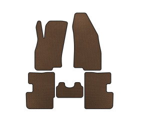Килимки EVA (2011-2018, HB, 3-х дверний, Коричневий) для Fiat Punto Grande/EVO рр