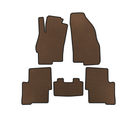 Килимки EVA (SD, Коричневий) для Fiat Linea 2006-2018 рр