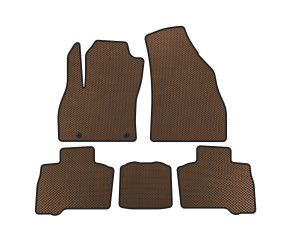 Килимки EVA (для Qubo, 2016-2026, Коричневий) для Fiat Fiorino/Qubo рр