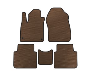 Килимки EVA (7-ми місний, Коричневий) для Honda CRV 2017-2022 рр