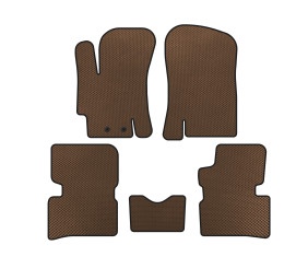 Килимки EVA (SD, Коричневий) для Hyundai Accent 2006-2010 рр