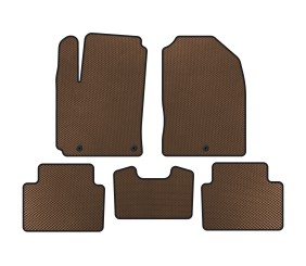 Килимки EVA (Бензин, Коричневий) для Hyundai Kona 2017-2023 рр