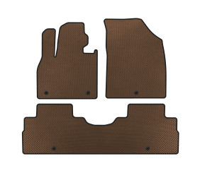 Килимки EVA (2 ряди, 8-ми місний, Коричневий) для Hyundai Palisade 2018-2025 рр