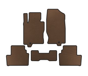 Килимки EVA (G35 S, Купе, Коричневий) для Infiniti G25/G35/37 (V36/CV36) 2006-2015 рр