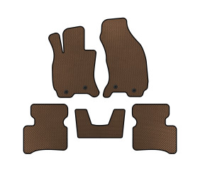 Килимки EVA (SD, Педаль газу з підлоги, Коричневий) для Jaguar X-Type 2001-2009 рр