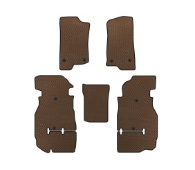 Килимки EVA (Rubicon Unlimited/5-ти дверний, Коричневий) для Jeep Wrangler 2018- рр