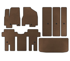 Килимки EVA (повний салон, Коричневий) для Kia Carnival 2014-2020 рр
