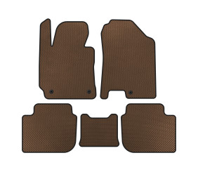 Килимки EVA (SD, Коричневий) для Kia Cerato 3 2013-2018 рр