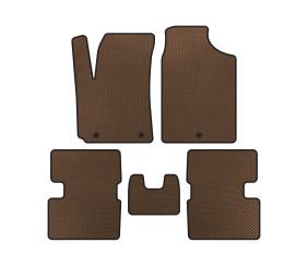 Килимки EVA (HB, Коричневий) для Kia Picanto 2016- рр
