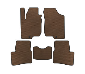 Килимки EVA (HB, 3-х дверний, Коричневий) для Kia Ceed 2007-2012 рр