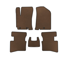 Килимки EVA (SD, Коричневий) для Kia Rio 2012-2017 рр