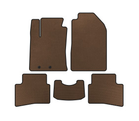 Килимки EVA (2017-2019 р.р, Коричневий) для Kia Stonic 2017- рр