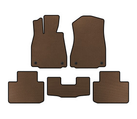 Килимки EVA (2WD, Коричневий) для Lexus IS 2013- рр