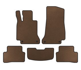 Килимки EVA (SD, Коричневий) для Mercedes C-сlass W205 2014-2021 рр