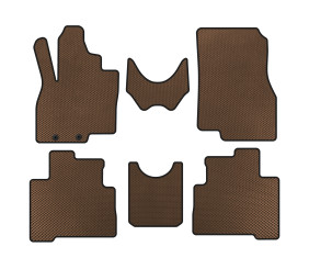 Килимки EVA (2 ряди, Коричневий) для Mitsubishi Grandis 2003-2011 рр