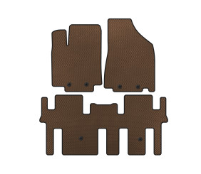 Килимки EVA (2 ряди, Коричневий) для Nissan Pathfinder R52 2012-2021 рр