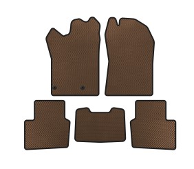 Килимки EVA (Гібрид, Коричневий) для Nissan Qashqai 2021- рр