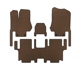 Килимки EVA (2 ряди, 7-ми місний, Коричневий) для Nissan Quest 2011-2017 рр