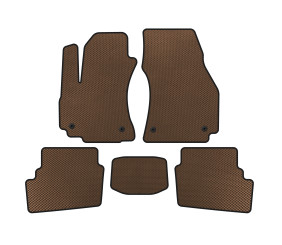 Килимки EVA (2 ряди, 2003-2005, 7-ми місний, Коричневий) для Opel Zafira A рр