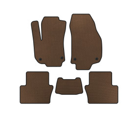 Килимки EVA (2 ряди, Коричневий) для Opel Zafira B 2005-2011 рр