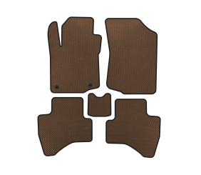 Килимки EVA (HB, Коричневий) для Peugeot 107 2005-2014 рр