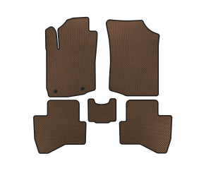 Килимки EVA (HB, Коричневий) для Peugeot 108 2014-2021 рр
