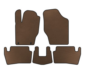 Килимки EVA (2001-2005, HB, 5-ти дверний, Коричневий) для Peugeot 307 рр