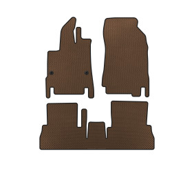 Килимки EVA (7-ми місний/Довга база, Коричневий) для Peugeot Partner/Rifter 2019- рр