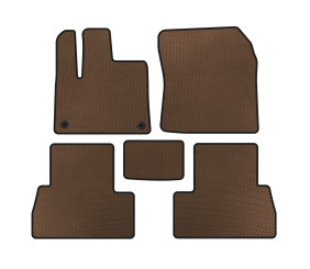 Килимки EVA (Довга база, Коричневий) для Peugeot Partner/Rifter 2019- рр