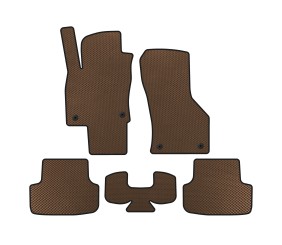 Килимки EVA (Коричневий) для Seat Leon 2013-2020 рр