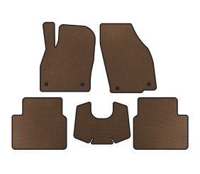 Килимки EVA (АКПП, Коричневий) для Skoda Kamiq 2019- рр
