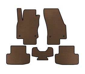 Килимки EVA (Коричневий) для Skoda Karoq 2018- рр