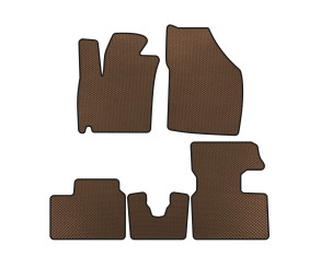 Килимки EVA (2016-2020, HB, Коричневий) для Suzuki Ignis 2016- рр