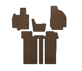 Килимки EVA (2 ряди, 6-ти місний, Коричневий) для Toyota Previa 2006-2019 рр