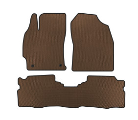 Килимки EVA (LB, Гібрид, Коричневий) для Toyota Prius 2015-2022 рр